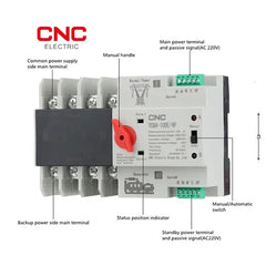 2 Pole 100A YCQ4 Automatic Transfer Switch | Reliable Power Changeover