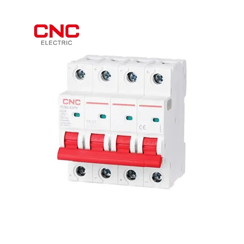 DC 4 Pole MCB Miniature Circuit Breaker 1500V 32A - YCB8S