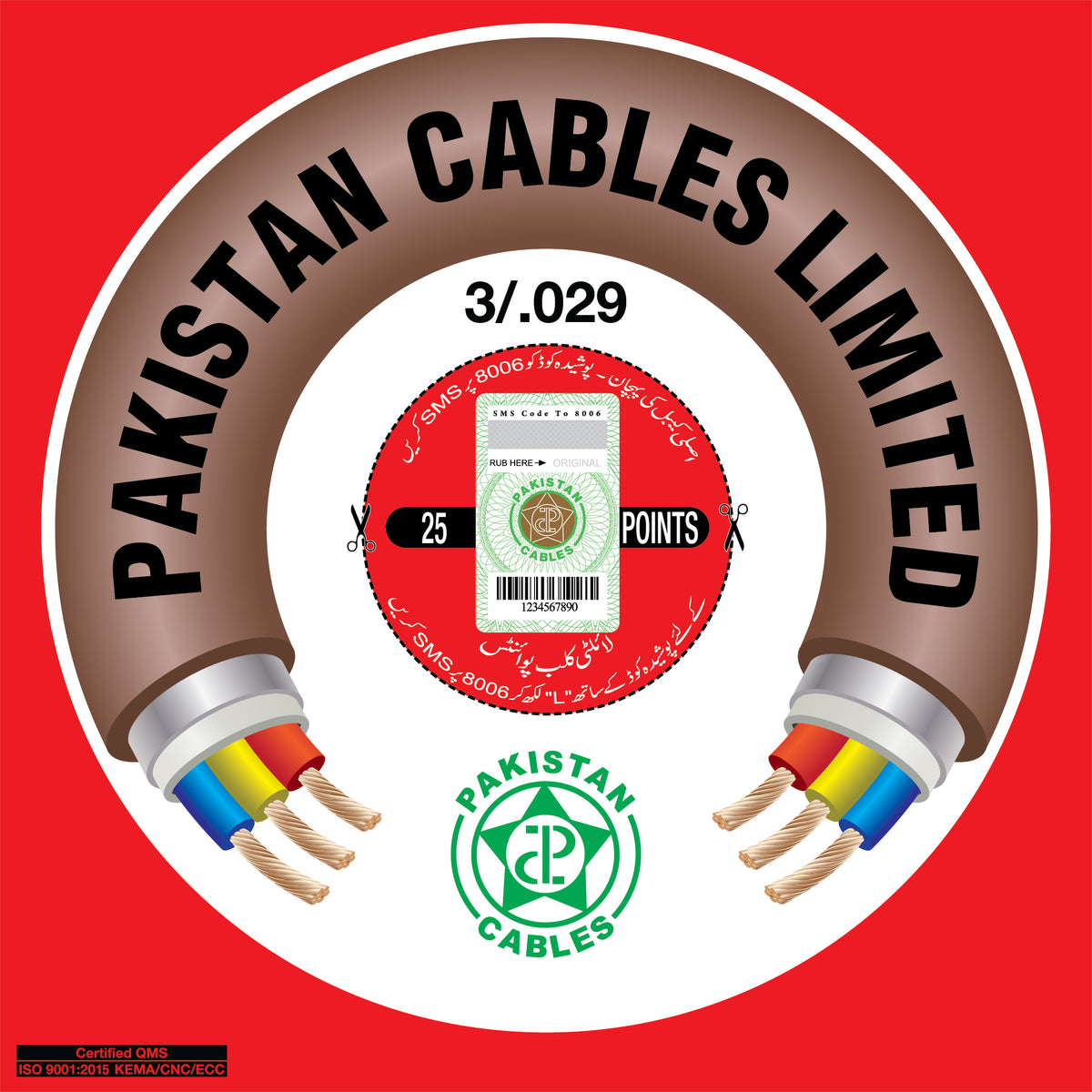 Pakistan Cables 3/.029 250/440 V