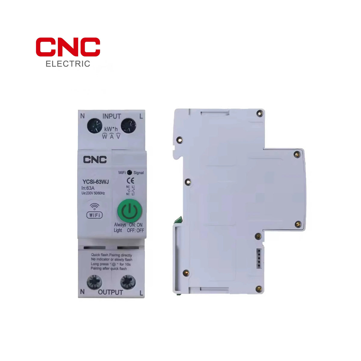 Wi-Fi 2 Pole Smart Circuit Breaker 63A YCS1-63WJ | Remote Power Control