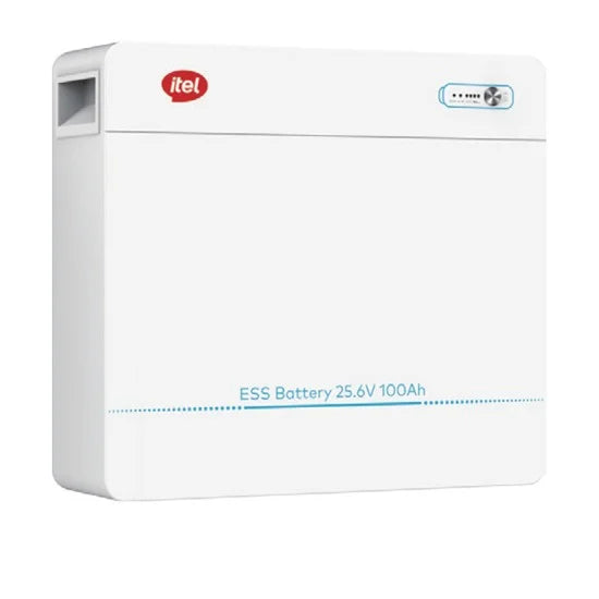 ITEL 24V 100Ah Lithium Battery | 2.56kWh Solar & Backup Energy Storage
